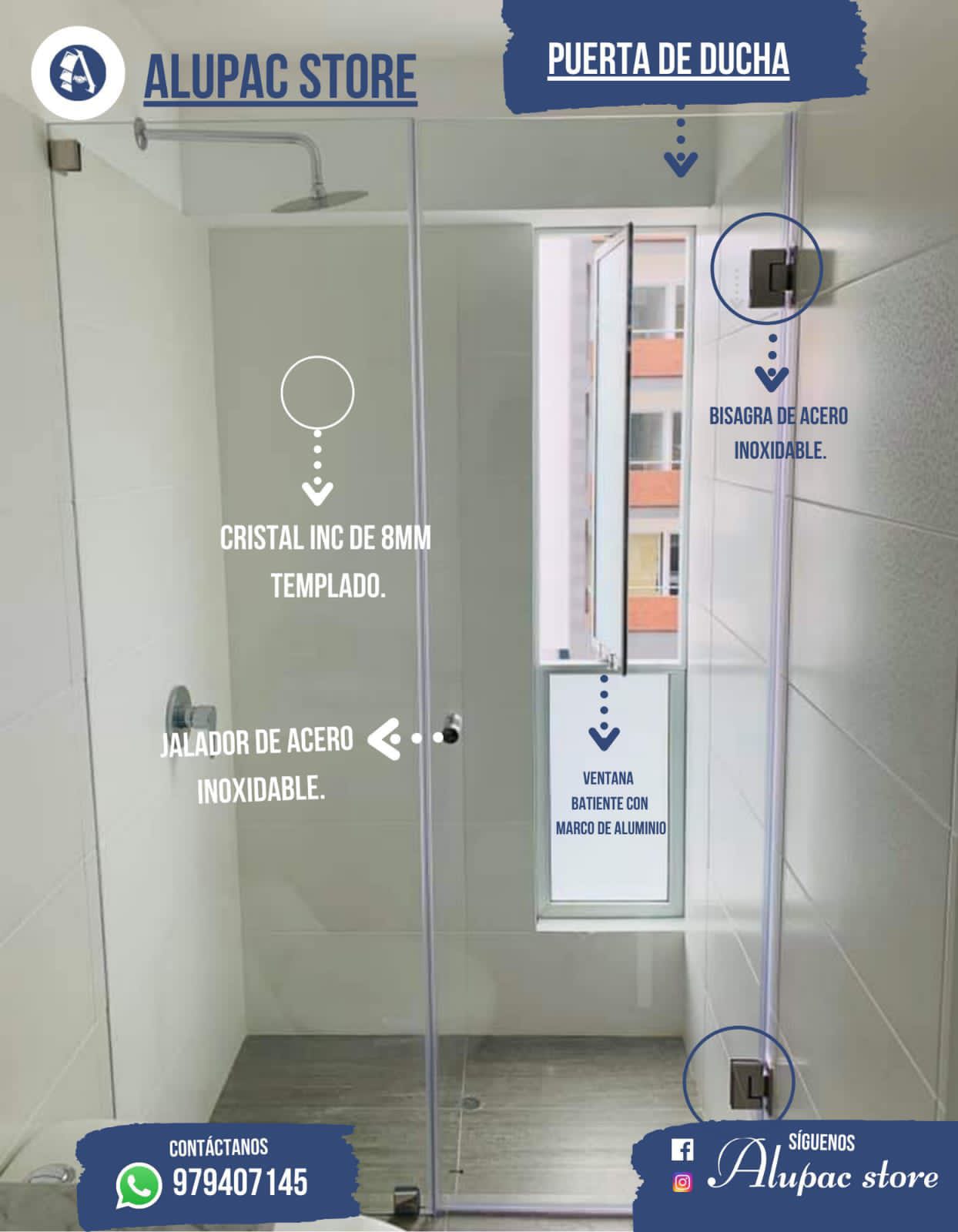 Puertas de ducha Inicio Alupac Store